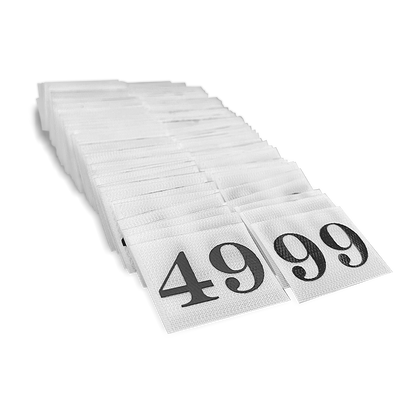 Number Patches 0-99 for Under Shield Practice Pads