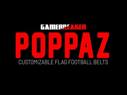 Poppaz Flag Football Belts - Custom Belt / 2 Flags / Poppaz